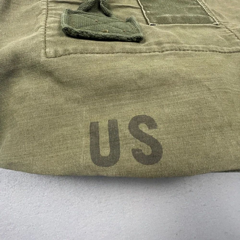 Military‎ Duffel Bag Olive Green Canvas US Army Vintage Gear Barracks Bag OD